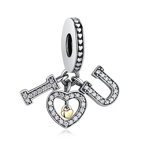 Talisman "I Love You" din Argint