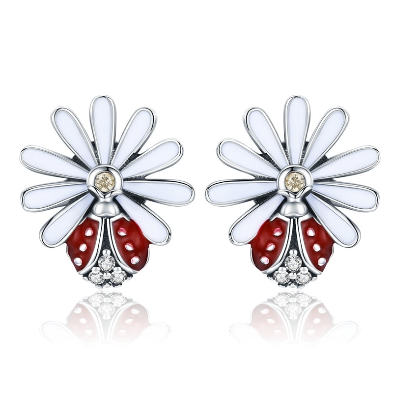 [CC000060] Cercei Lady Bug din Argint 925