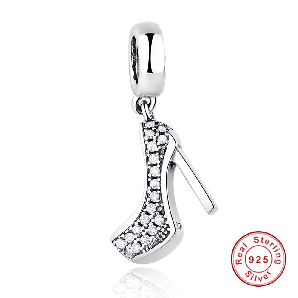 Charm High Heels din Argint 925, cu Zirconiu