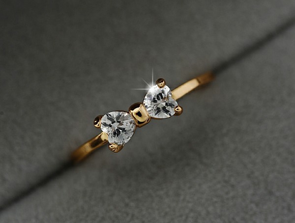 [IN000043] Inel Ellegance cu Zirconiu cubic in forma de inimioare (5)
