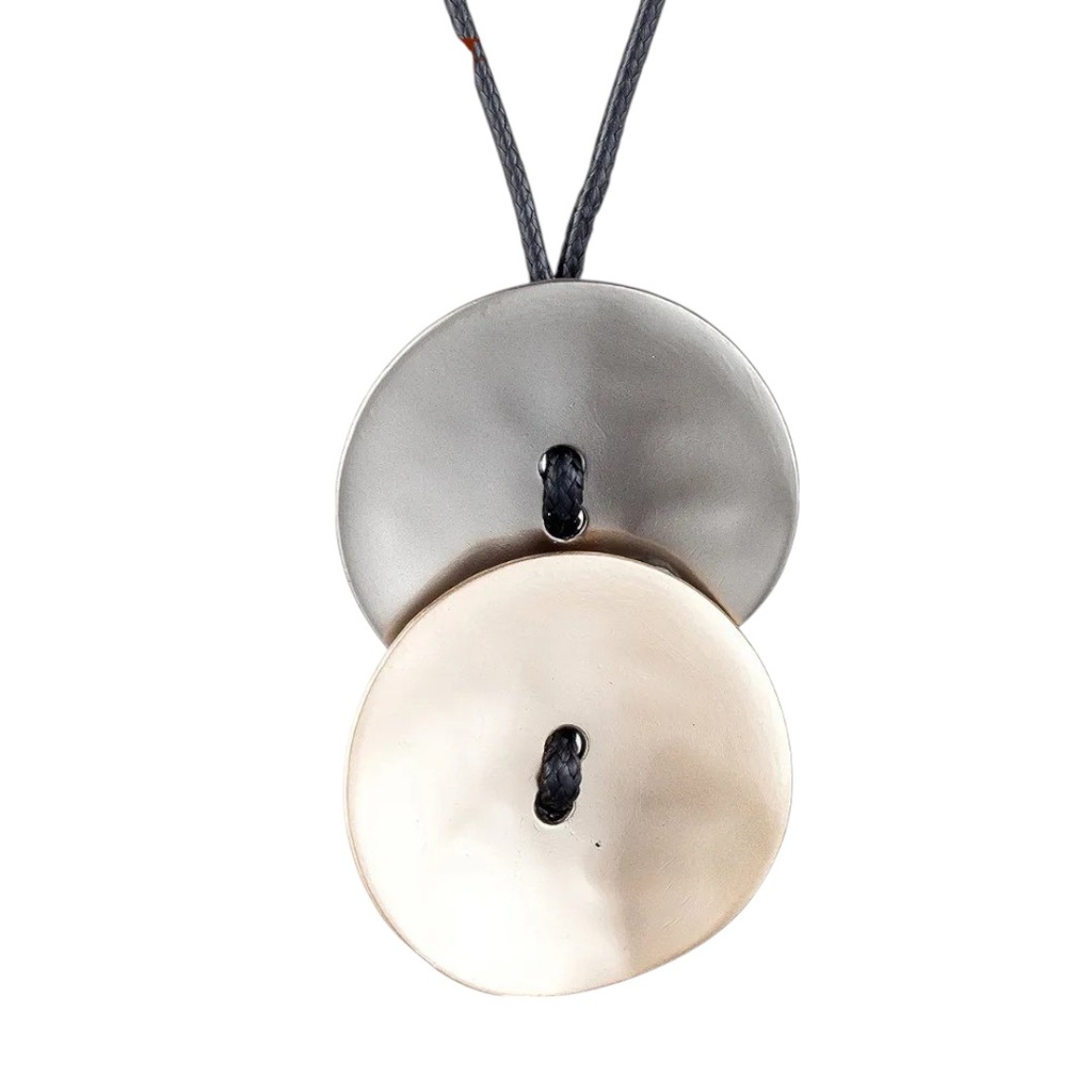 [CO000040] Colier Vintage Satin Buttons