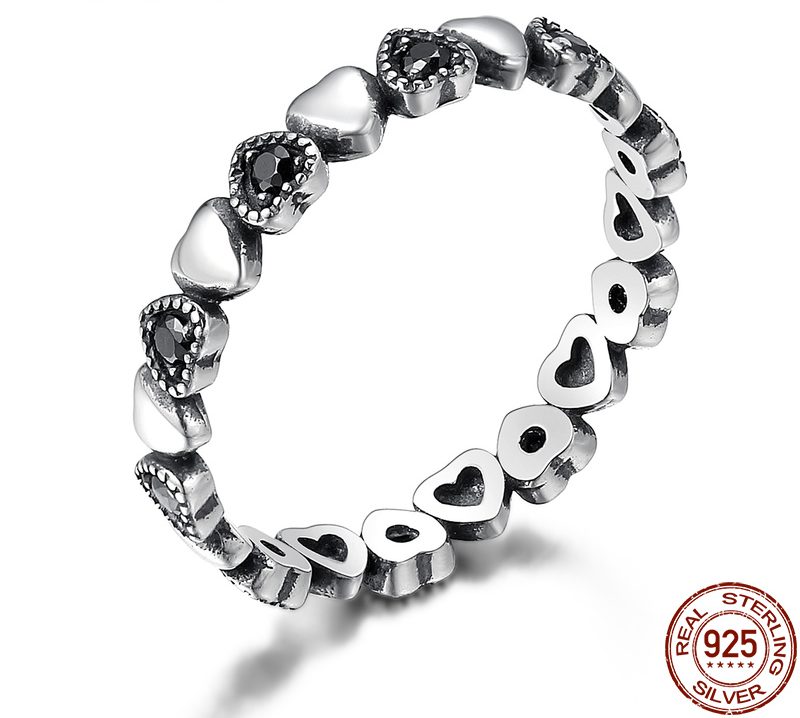[IN000029] Inel Black Heart din Argint (5)