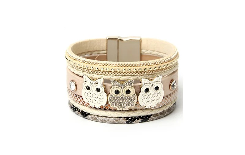 [BR000024] Bratara statement multilayer owl