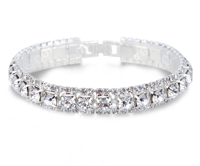 Brățară White Amethyst, Placată cu Argint