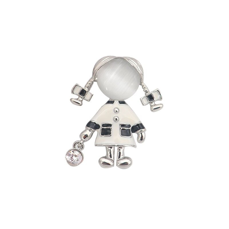 [PN000001] Brosa retro Cute White Girl